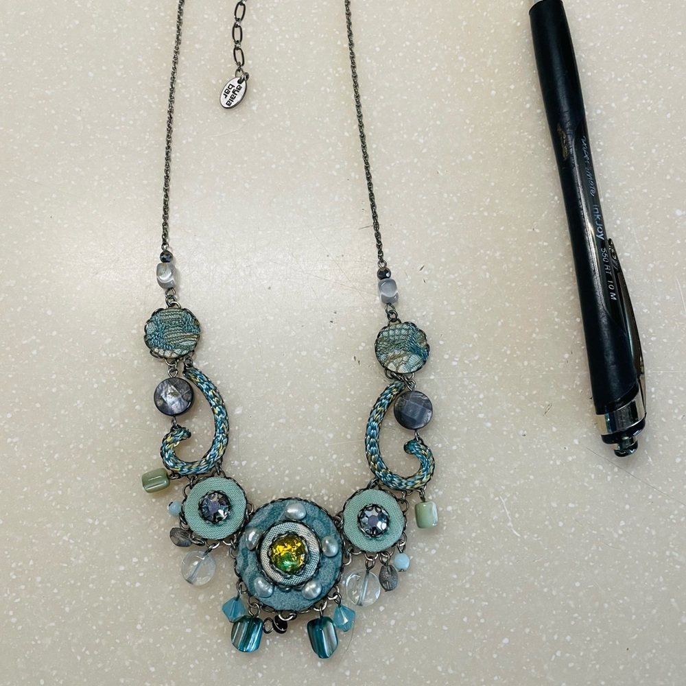 ayala bar necklace Blues Artisan Statement Baby Sky Valentine Gift